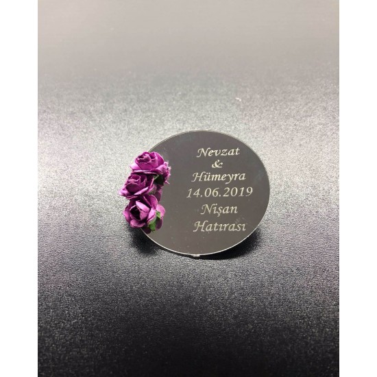 Pleksi Yuvarlak Magnet