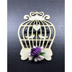 Ahşap Tombul Kafes Magnet 