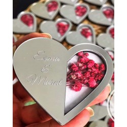 Kalp Magnet Çiçekli