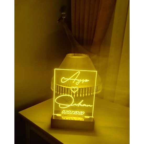 Led Işıklı İsimlik