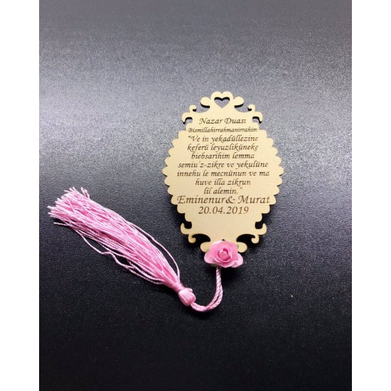 Ahşap Nazar Dualı Magnet 1