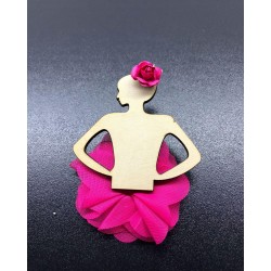 Ahşap Kız Figürlü Magnet