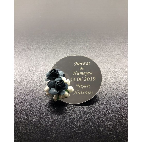 Pleksi Yuvarlak Magnet