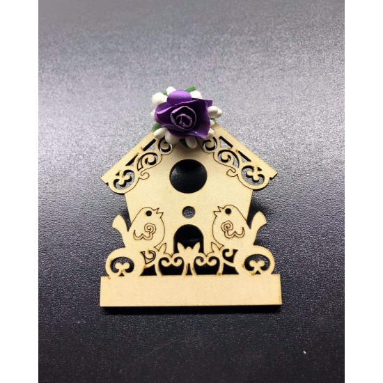 Ahşap Kuş Ev Magnet 2