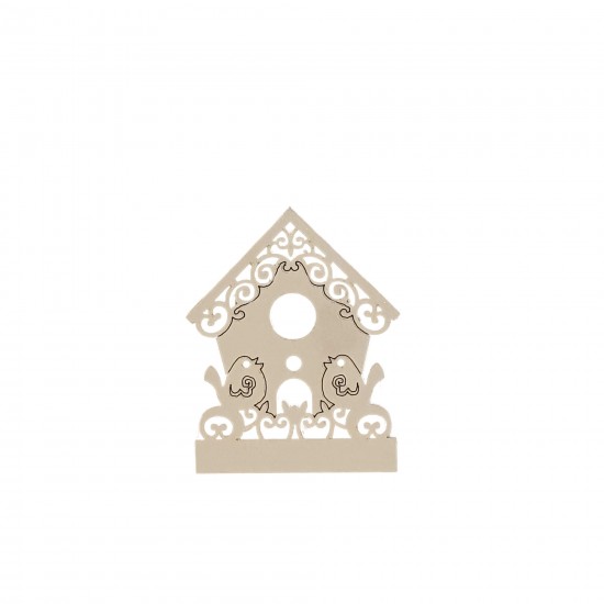 Ahşap Kuşlu Ev Magnet