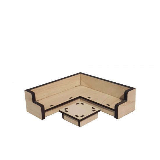 Ahşap Oyuncak Oturma Grubu 