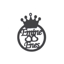 Pleksi Araba Süsü (Kral Taçlı)