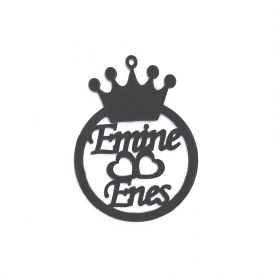 Pleksi Araba Süsü (Kral Taçlı)