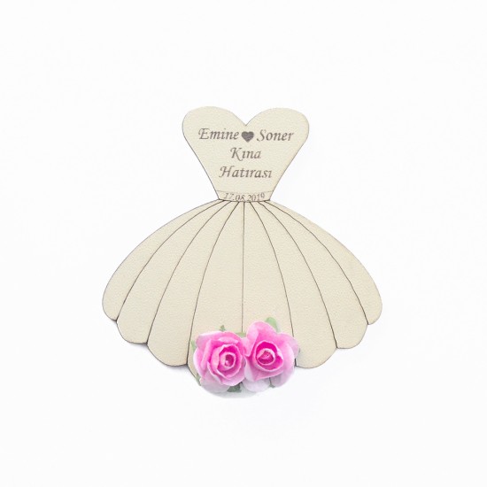 Ahşap Gelin Elbisesi Magnet