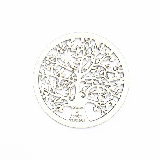 Ahşap Hayat Ağacı Magnet