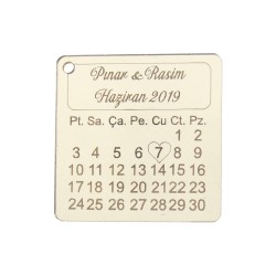 Pleksi Takvimli Magnet